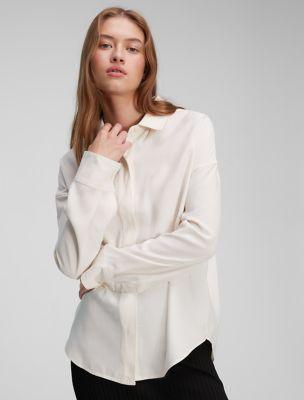 Soft Twill Relaxed Shirt by CALVIN KLEIN