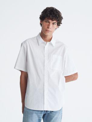 Solid Pocket Short Sleeve Easy Shirt by CALVIN KLEIN