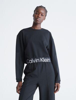 Sport Icon Cropped Crewneck Sweatshirt by CALVIN KLEIN