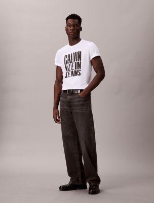 Stacked Logo Graphic Relaxed T-Shirt by CALVIN KLEIN