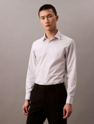 Steel Stripe Slim Fit Button-Down Shirt by CALVIN KLEIN