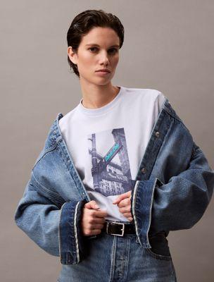 Street Sign Graphic Boxy T-Shirt by CALVIN KLEIN