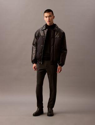 Stretch Twill Slim Fit Pants by CALVIN KLEIN