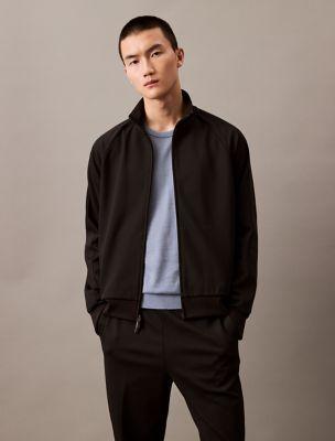 Stretch Twill Track Jacket by CALVIN KLEIN