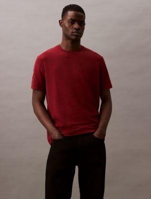 Stripe Jacquard Classic T-Shirt by CALVIN KLEIN