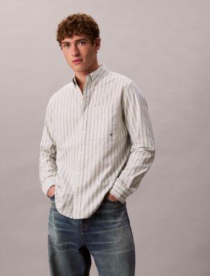 Stripe Oxford Classic Button-Down Shirt by CALVIN KLEIN