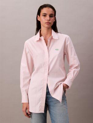 Stripe Relaxed Button-Down Shirt by CALVIN KLEIN