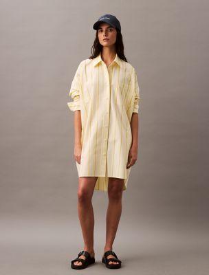 Stripe Relaxed Shirt Dress by CALVIN KLEIN