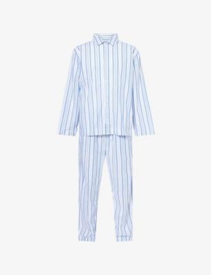 Striped Relaxed-Fit Cotton Pyjamas Set by CALVIN KLEIN