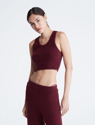 Sweater Lounge Plush Tank Top by CALVIN KLEIN