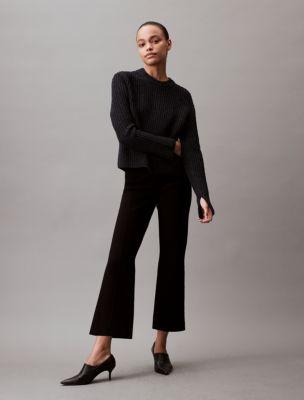 Tech Knit Crop Flared Pants by CALVIN KLEIN