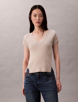 Tech Knit Rib Classic T-Shirt by CALVIN KLEIN
