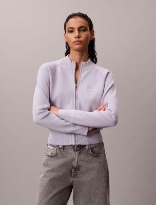Tech Knit Zip Sweater by CALVIN KLEIN