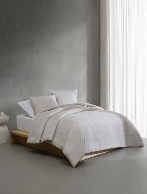 Textural Rib Duvet Cover Set by CALVIN KLEIN