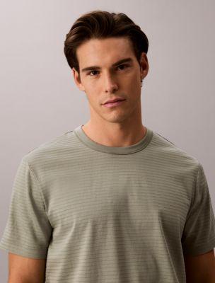 Textured Stripe Classic T-Shirt by CALVIN KLEIN