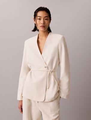 Textured Wrap Blazer by CALVIN KLEIN