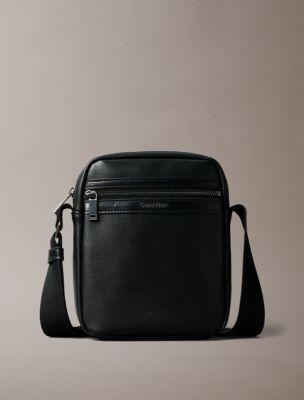Textured Zip Reporter Bag | Calvin Klein by CALVIN KLEIN