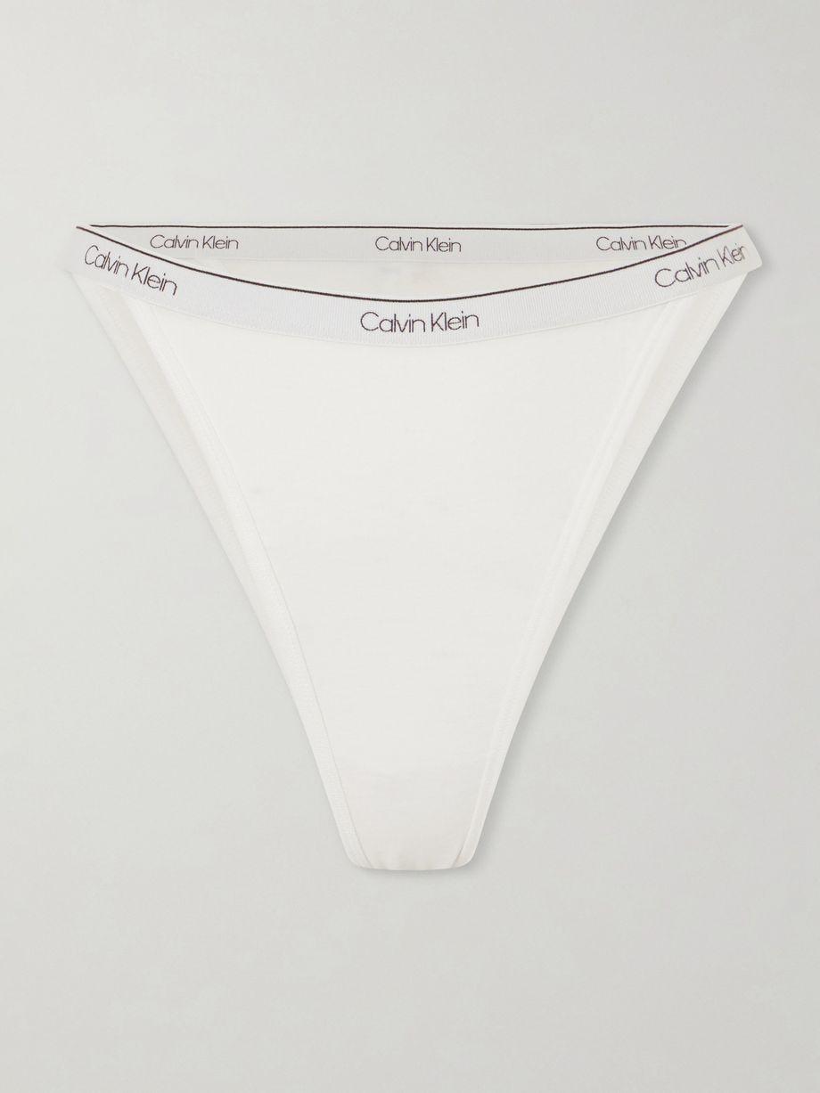 Thea cotton-blend briefs by CALVIN KLEIN