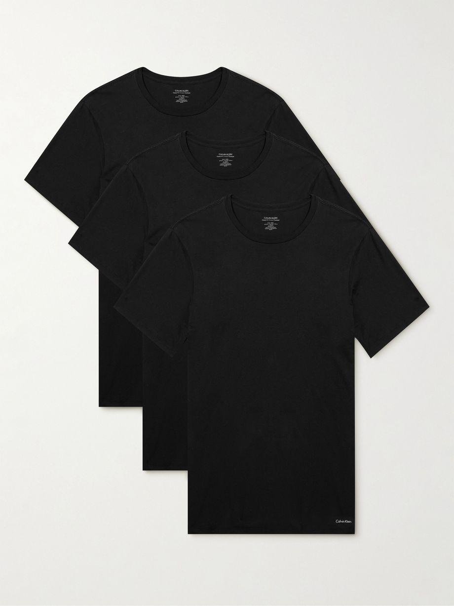 Three-Pack Cotton-Jersey T-Shirts by CALVIN KLEIN
