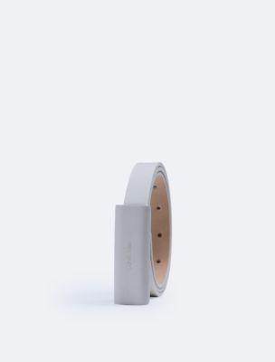 Tonal Logo Slim Belt by CALVIN KLEIN