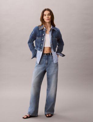 Twisted Seam Low Rise Baggy Jeans by CALVIN KLEIN