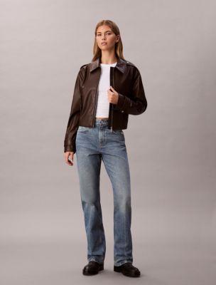 Ultra High Rise Straight Bootcut Jeans by CALVIN KLEIN