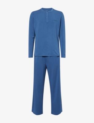 Ultra Soft Long-Sleeves Stretch-Woven Pyjama Set by CALVIN KLEIN
