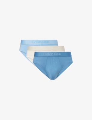 Ultra Soft Pack of Three Modal-Jersey Hip Briefs by CALVIN KLEIN
