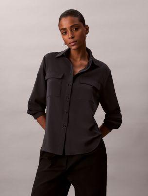 Utility Classic Button-Down Shirt by CALVIN KLEIN