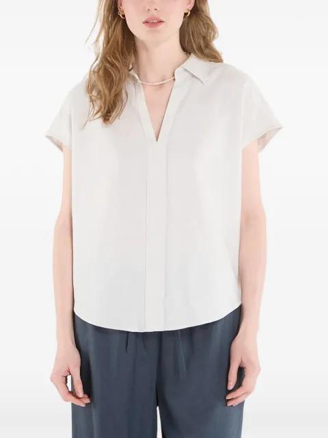 V-neck short-sleeve blouse by CALVIN KLEIN