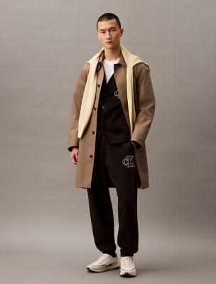 Varsity Monogram Logo Fleece Joggers by CALVIN KLEIN
