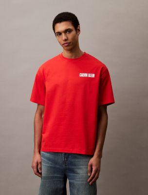 Vertical Logo Graphic Classic T-Shirt by CALVIN KLEIN