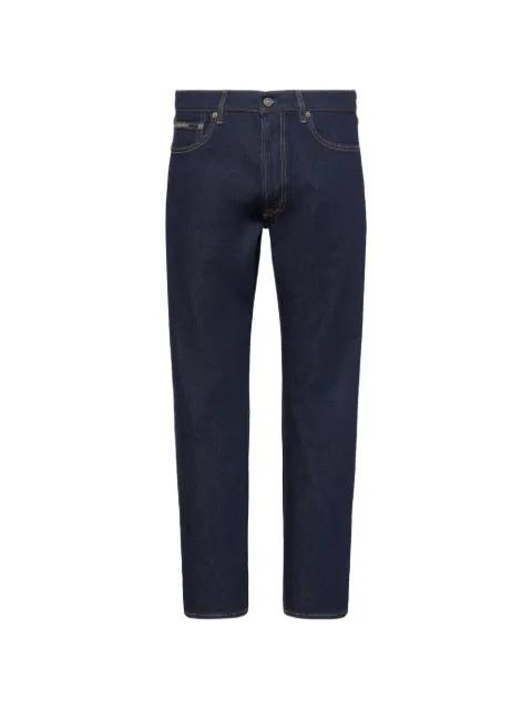 Victor logo-patch straight-leg jeans by CALVIN KLEIN