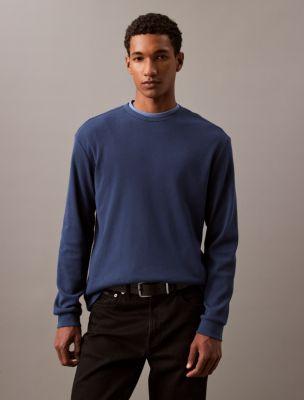 Waffle Crewneck T-Shirt by CALVIN KLEIN