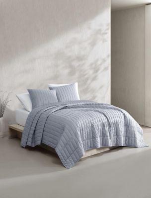 Washed Cotton Percale Quilt Set by CALVIN KLEIN