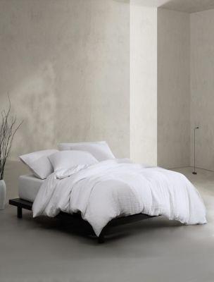 Washed Texture Cotton Jacquard Duvet Cover Set by CALVIN KLEIN