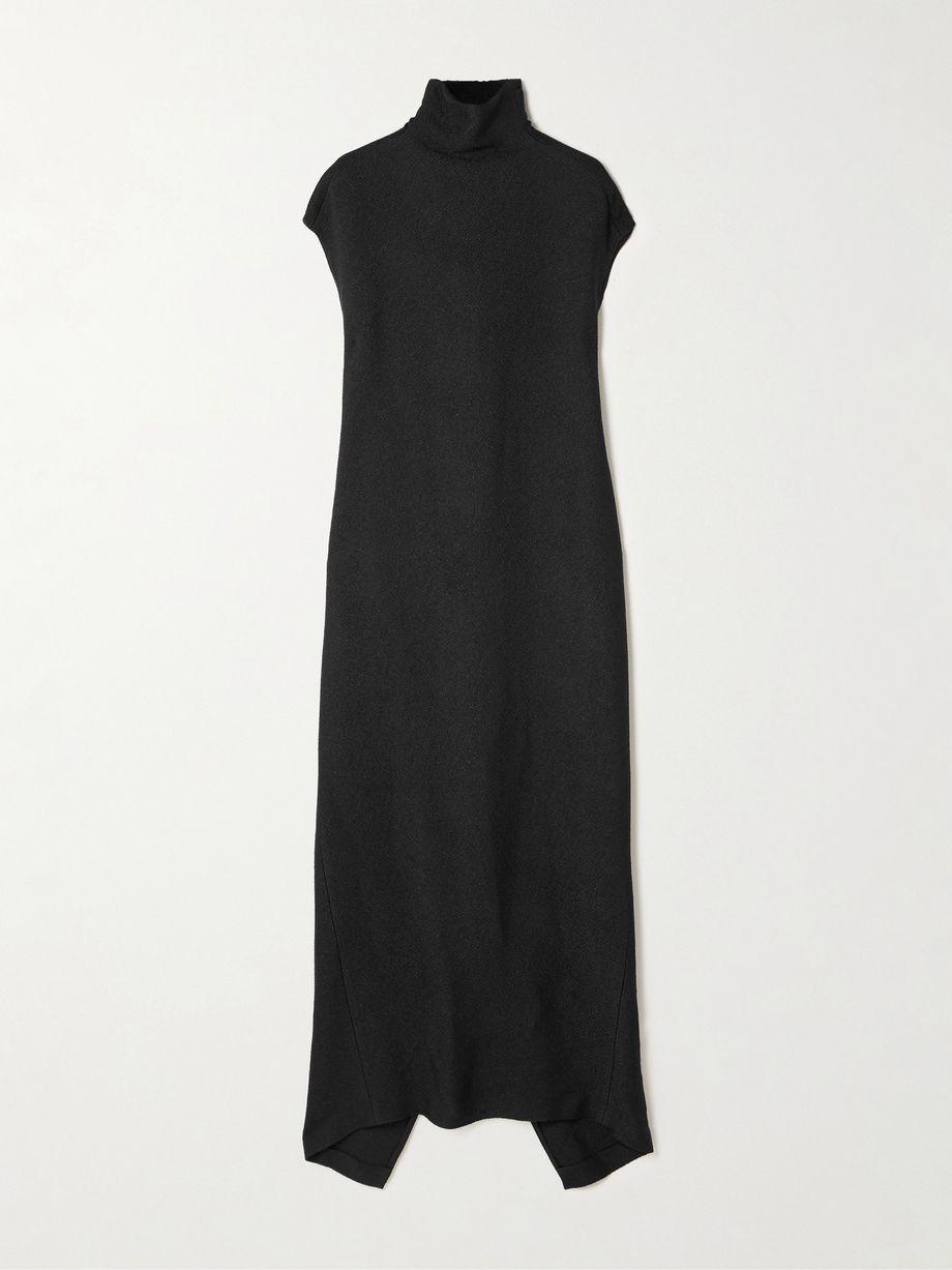 Willow textured-crepe turtleneck midi dress by CALVIN KLEIN