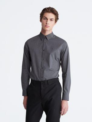 Windowpane Slim Stretch Button-Down Shirt by CALVIN KLEIN