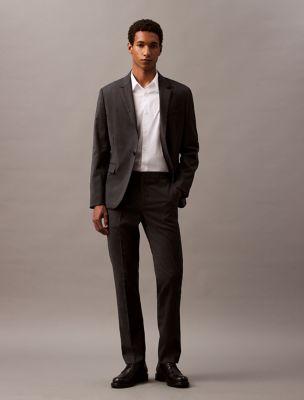 Wool Blend Tailored Slim Pants by CALVIN KLEIN