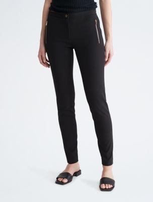 Zip Pocket Slim Fit Pants by CALVIN KLEIN