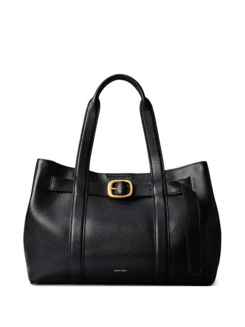 buckle-detail tote bag by CALVIN KLEIN