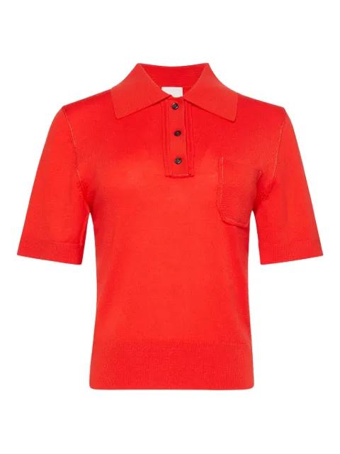 button chest-pocket polo top by CALVIN KLEIN button chest-pocket polo top by CALVIN KLEIN