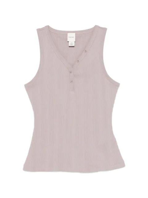button ribbed tank top by CALVIN KLEIN