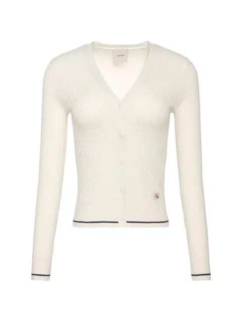 cable-knit cardigan by CALVIN KLEIN