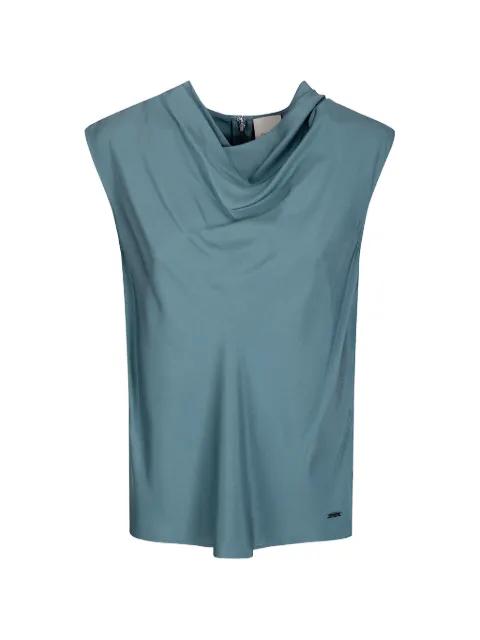 cowl-neck twill tank top by CALVIN KLEIN