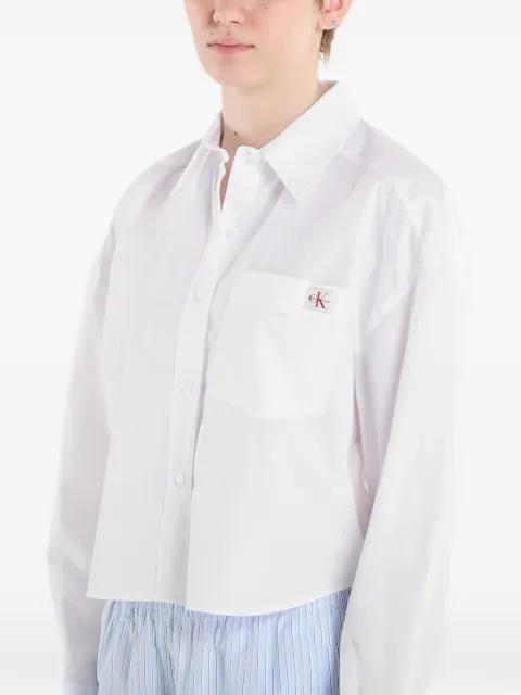 cropped poplin shirt by CALVIN KLEIN