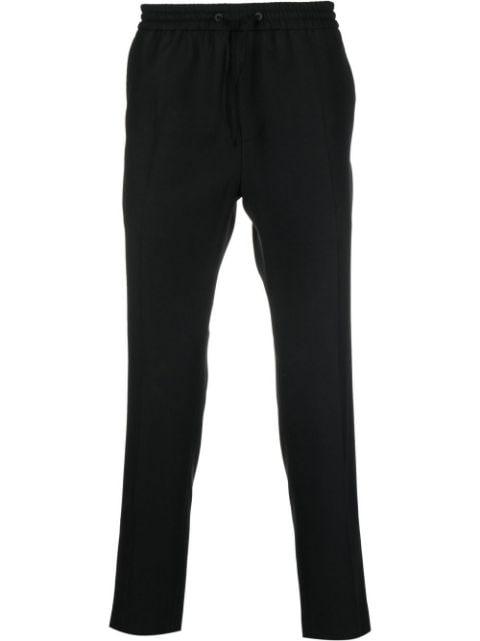 drawstring-waist straight-leg trousers by CALVIN KLEIN