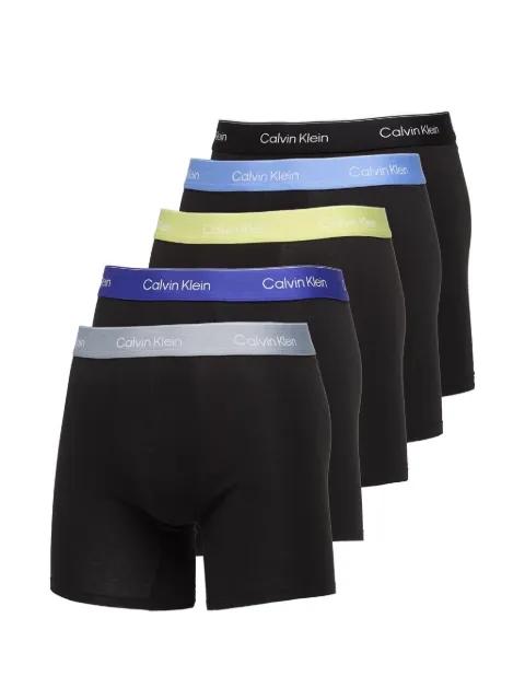 elasticated-waistband boxers (set of five) by CALVIN KLEIN