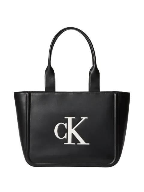 embossed-logo tote bag by CALVIN KLEIN