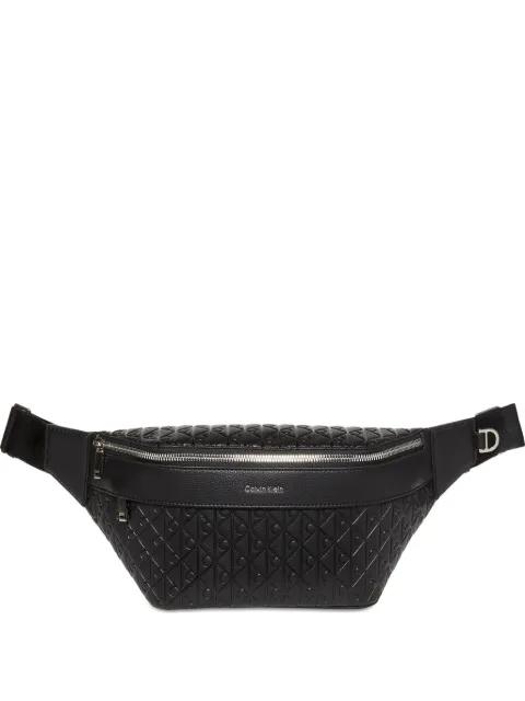 embossed pattern shoulder bag by CALVIN KLEIN